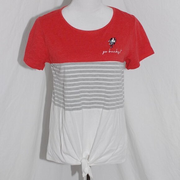 OSU Gameday EUC Womens Ohio State Buckeyes Medium Scarlet Gray College Football - Picture 1 of 8